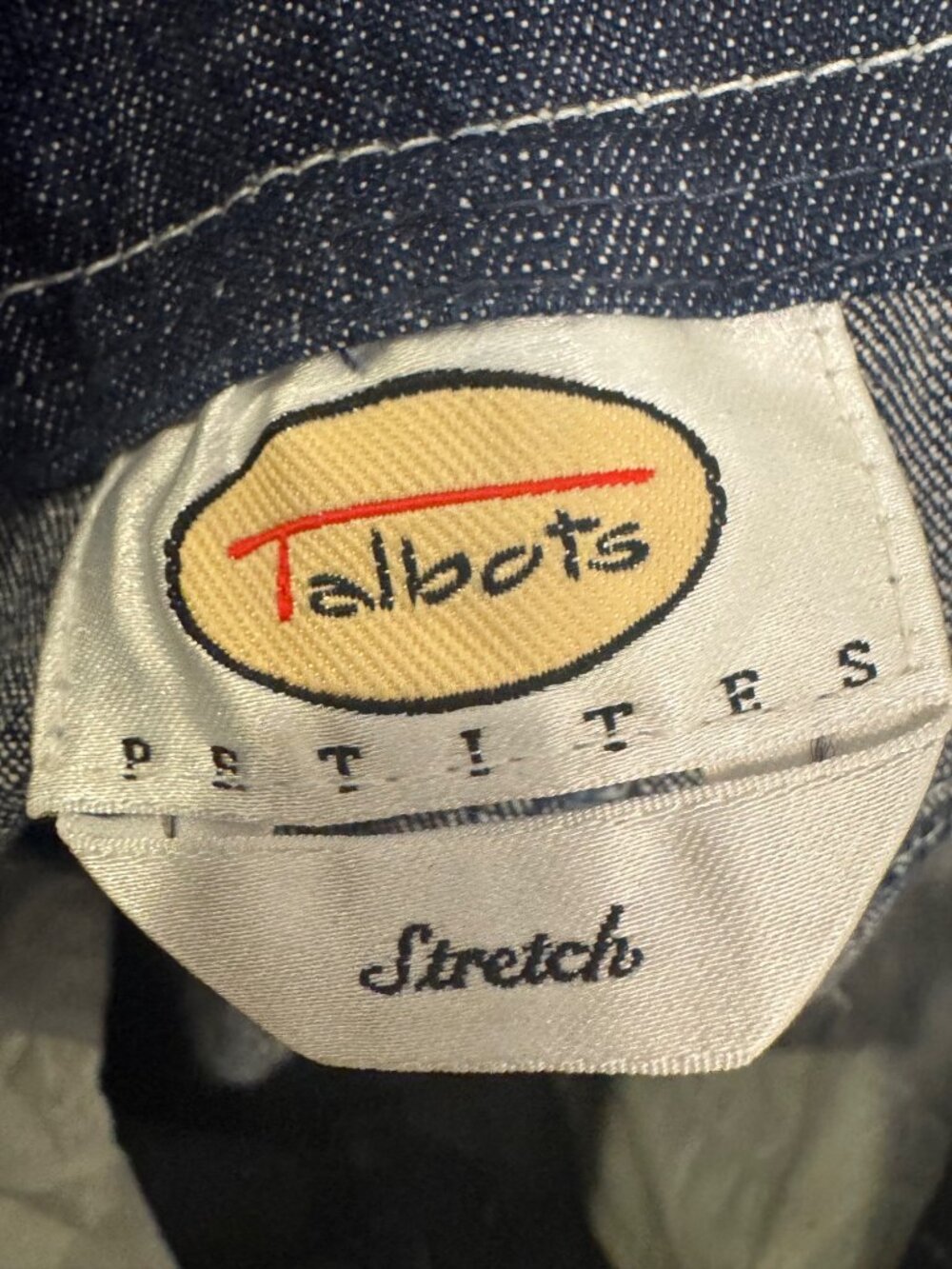 Talbots Petite Stretch Denim Jeans With Floral Embroidery - Blue - Inseam 27" - - Picture 3 of 8